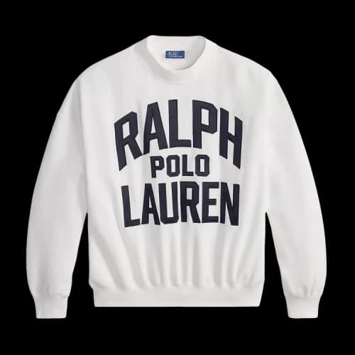 Polo Ralph Lauren Vintage Fleece Crew Neck Sweatshirt 'White'