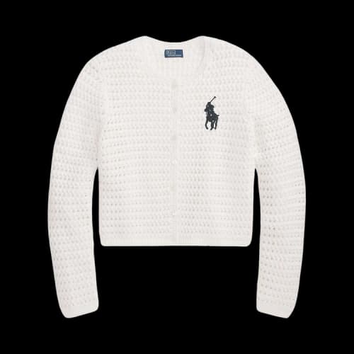 Polo Ralph Lauren Long-Sleeve Crew Neck Cardigan 'White'