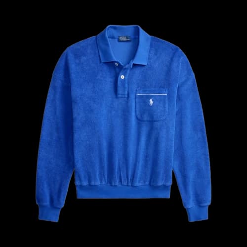 Polo Ralph Lauren Long-Sleeve Knit Collar Polo 'Gala Blue'