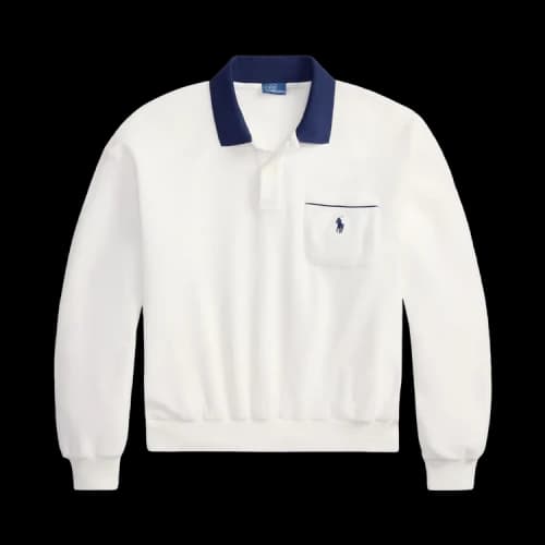 Polo Ralph Lauren Long-Sleeve Knit Collar Polo 'White'