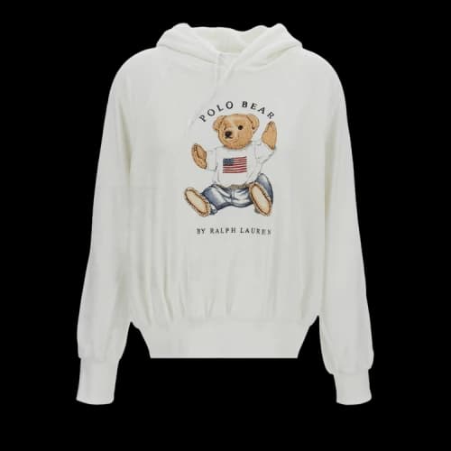 Polo Ralph Lauren Long-Sleeve Hood Pullover Sweatshirt 'White'