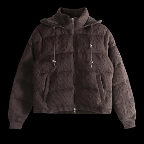 Polo Ralph Lauren Puffer Coat 'Walnut Brown Melange'