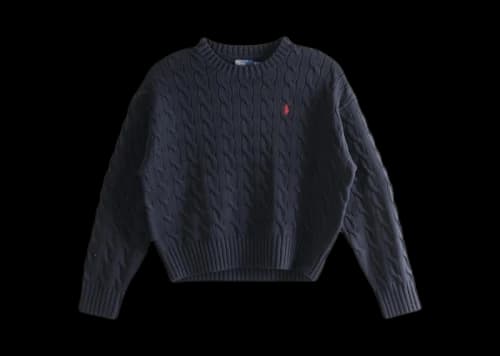 Polo Ralph Lauren Long Sleeve Crew Pullover Sweater Hunter Navy