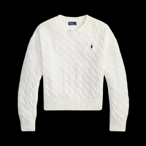 Polo Ralph Lauren Crew Pullover Sweater 'White'