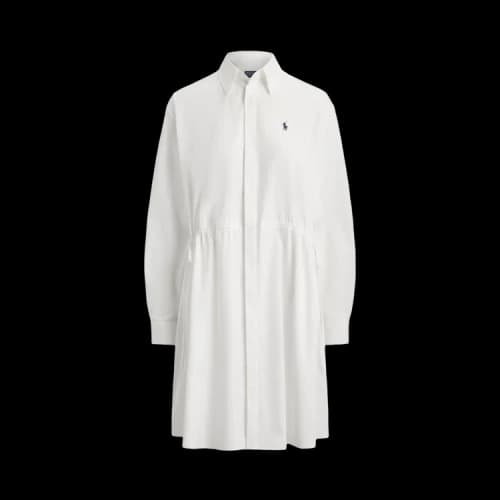 Polo Ralph Lauren Long-Sleeve Shirt Dress 'White'