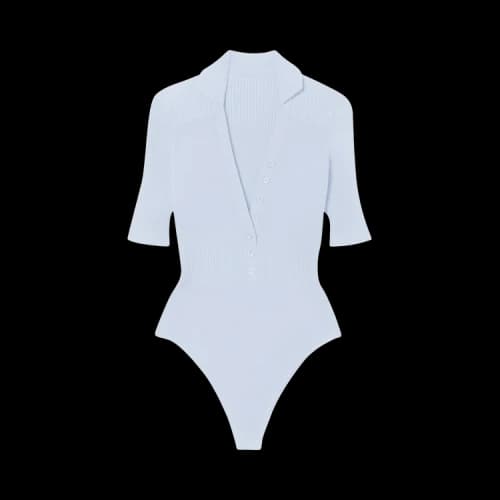 Jacquemus Le Body Yauco Bodysuit 'Light Blue'