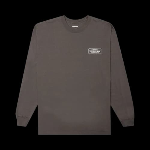 Neighborhood Bar & Shield Long-Sleeve C-Tee 'Grey'