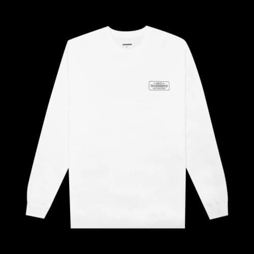 Neighborhood Bar & Shield Long-Sleeve C-Tee 'White'