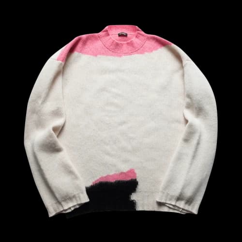 Raf Simons Oversized Boiled Knit Sweater 'Pearl'