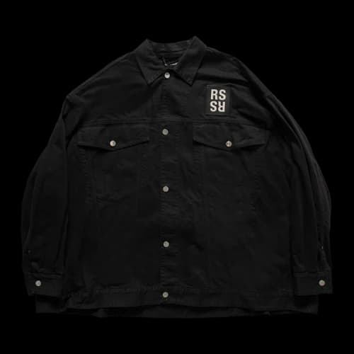 Raf Simons Synchronicity Oversized RS Denim Jacket 'Black'