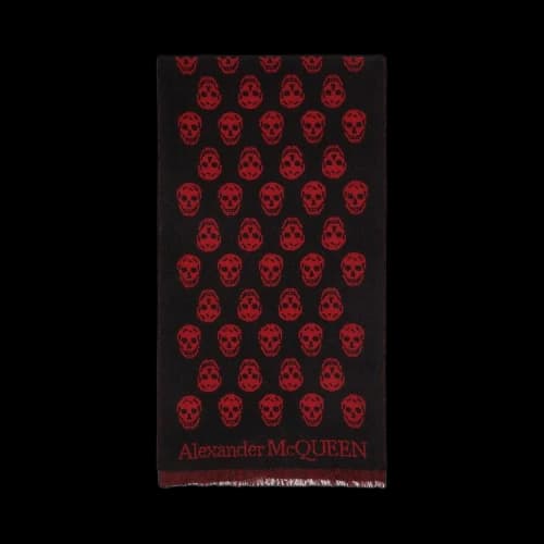 Alexander McQueen Reversible Skull Scarf 'Black/Red'