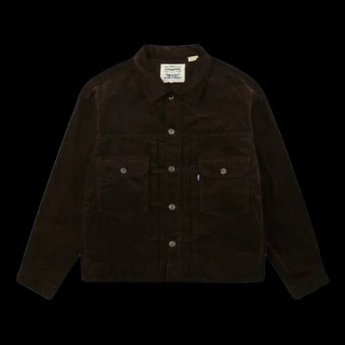 LEVI'S Levis lapel corduroy Jacket Black Brown