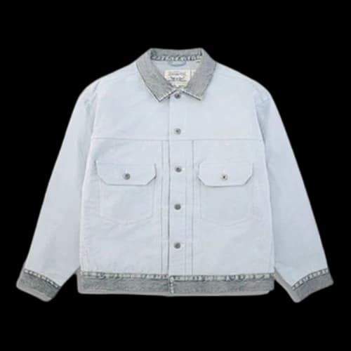 To Be Defined Levis Midnight Blue Series Lapel Long Sleeves Denim Light Denim Jacket