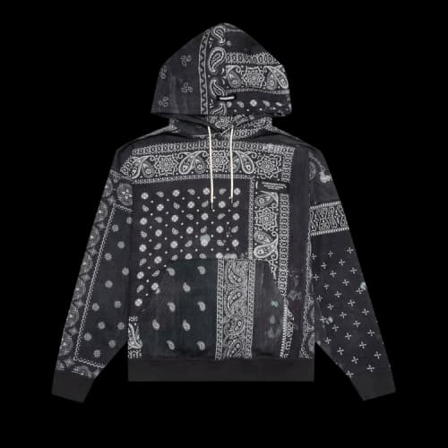 Neighborhood Bandana Chopped Hoodie 'Black'