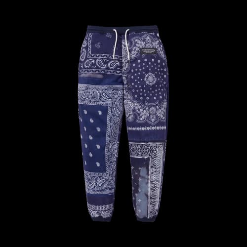 Neighborhood Bandana Chopped Sweatpants 'Navy'