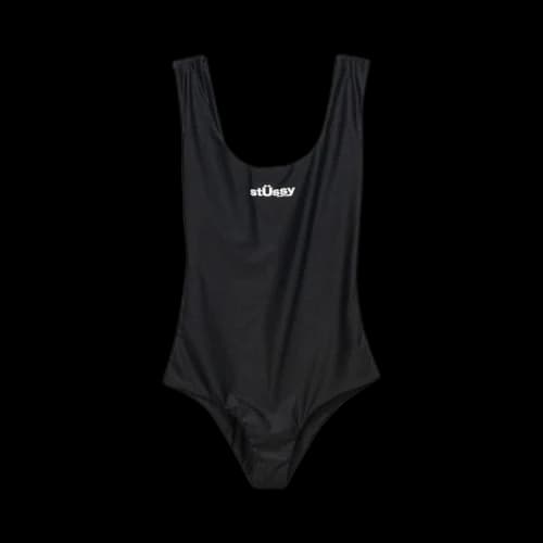 Stussy One Piece Swim Suit 'Black'