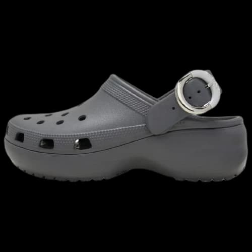 Crocs Classic Platform Clog Clogs Women's Black Gray