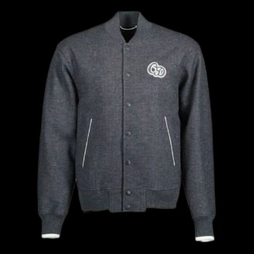 DIOR SS22 Homme Alphabet Printing Jacket Gray