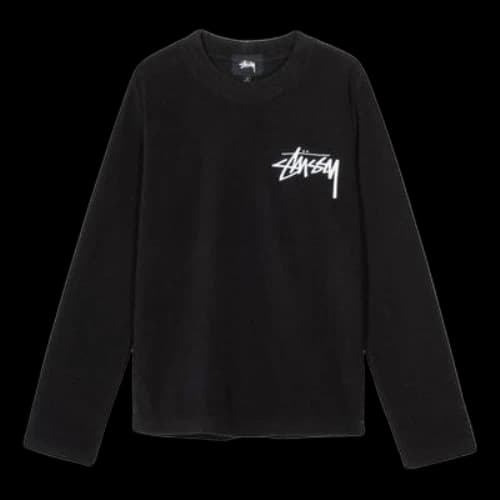 Stussy Terra Polar Fleece Classic logo Unisex Black