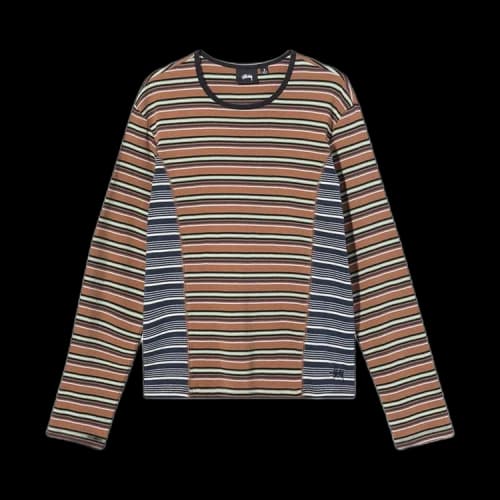Stussy Mixed Stripe Long-Sleeve 'Orange'