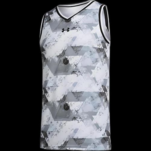 Under Armour Basketball Jerseys 'Grey White'