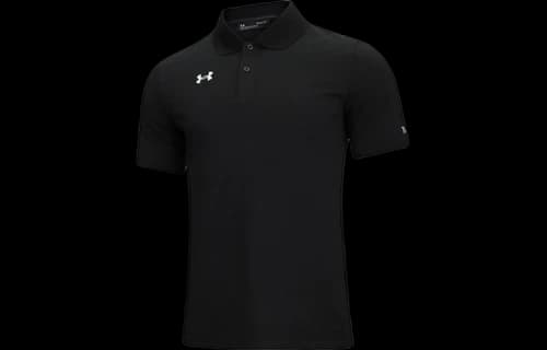 Under Armour Sports lapel Training Short Sleeve Polo Shirt Black