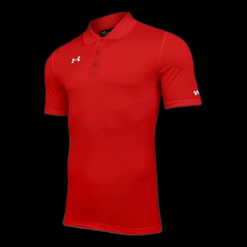 Under Armour Casual Sports lapel Training Breathable Short Sleeve Polo Shirt Red