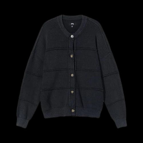 Stussy Lune Inside Out Cardigan 'Charcoal'