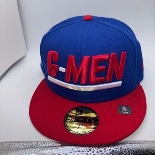 New Era G-Men Super Bowl XXI Fitted Hat Blue Red