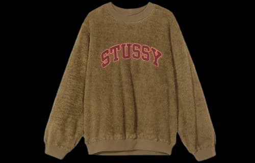 Stussy Pilar Sherpa Plush Round Neck