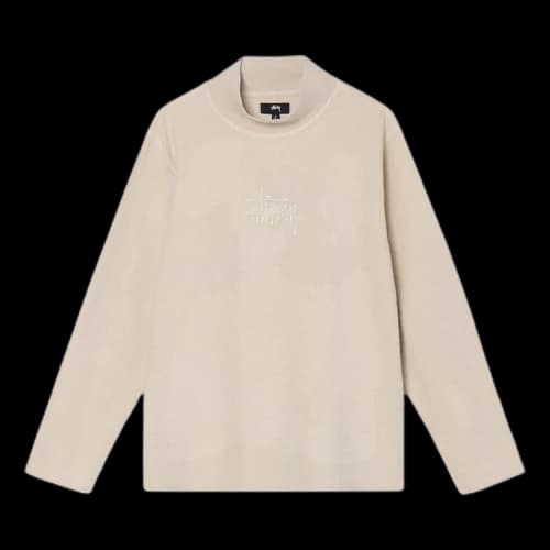 Stussy Gen Mock Neck Fleece 'Natural'