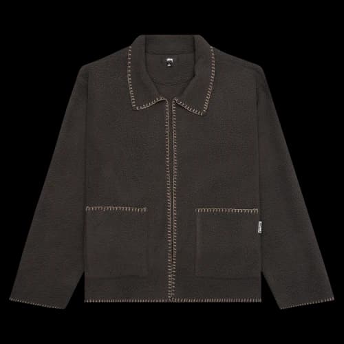 Stussy Woodsy Stitch Fleece 'Charcoal'