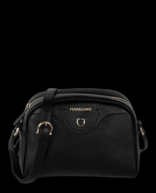 Ferragamo Travel Camera Crossbody Black