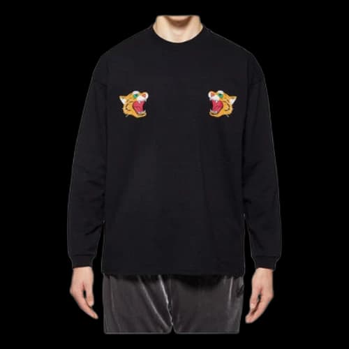 Onitsuka Tiger Graphic Long Sleeve T-shirt 'Black'