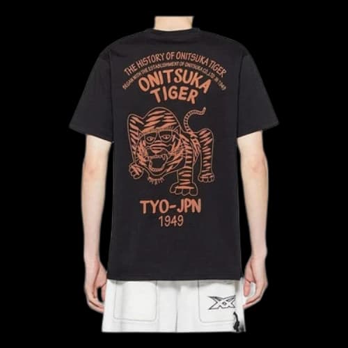 Onitsuka Tiger 3D Tiger Logo T-Shirt 'Black'