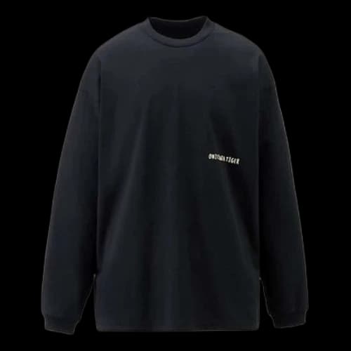 Onitsuka Tiger Graphic Long Sleeves T-Shirt 'Black Yellow'