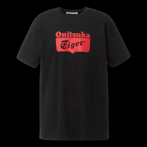 Onitsuka Tiger Logo T-Shirt 'Black Red'
