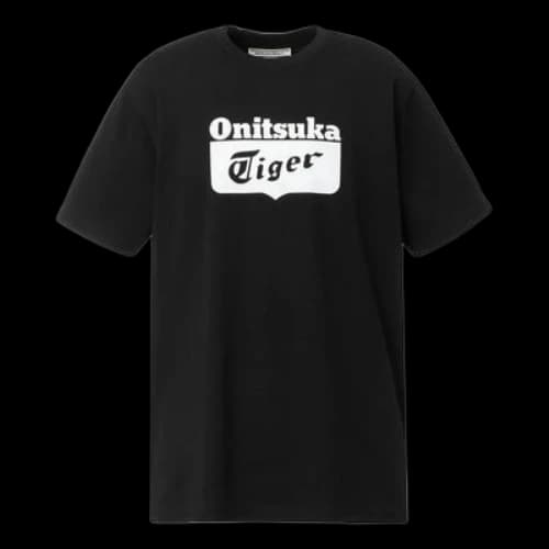 Onitsuka Tiger Logo T-Shirt 'Black White'