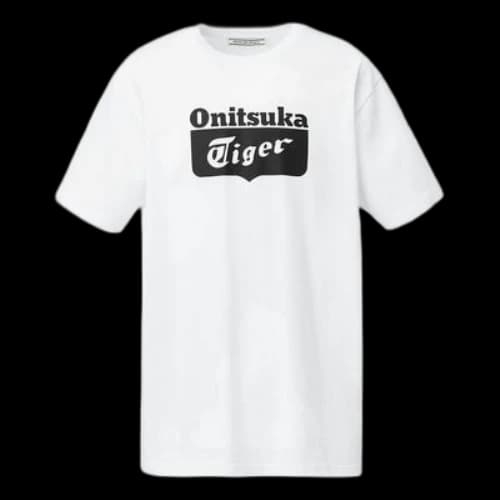 Onitsuka Tiger Logo T-Shirt 'White Black'