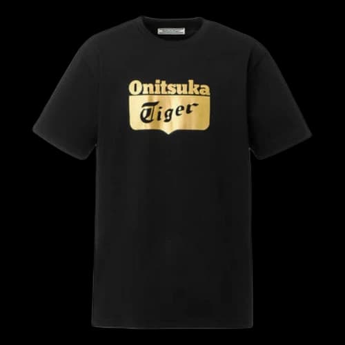 Onitsuka Tiger Logo T-Shirt 'Black Gold'