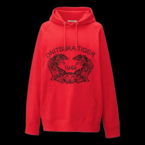 Onitsuka Tiger Graphic Hoodie 'Red'