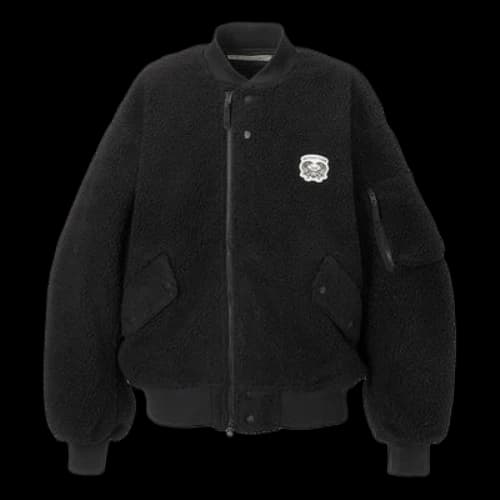 Onitsuka Tiger Padded Bomber Jacket 'Black'