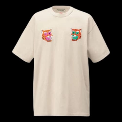 Onitsuka Tiger Graphic T-shirt 'Almond Milk'
