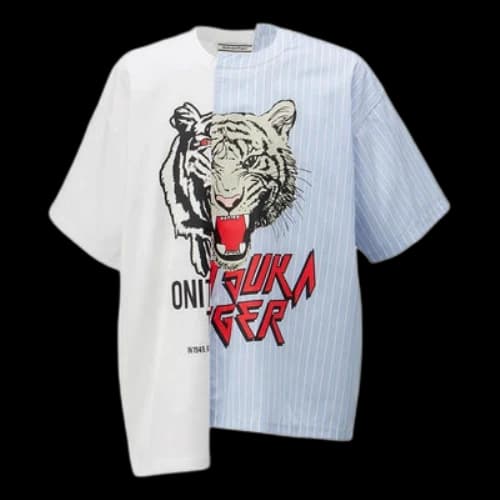 Onitsuka Tiger Graphic T-shirt 'White Blue'
