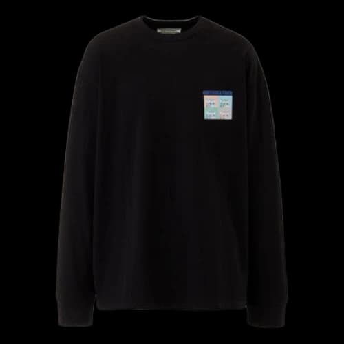 Onitsuka Tiger Graphic Long Sleeves T-Shirt 'Black Yellow'