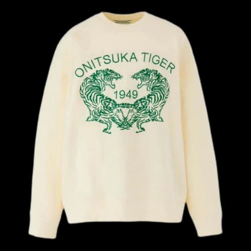 Onitsuka Tiger Graphic Sweatshirt 'Off White Green'