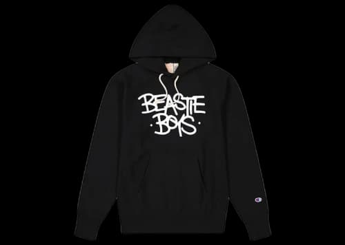 Champion x Beastie Boys x Eric Haze Reverse Weave Hoodie Black