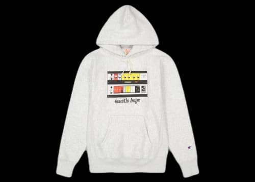 Champion x Beastie Boys x Eric Haze Mixer Reverse Weave Hoodie Oxford Grey