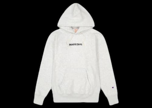 Champion x Beastie Boys x Eric Haze Check Your Head Reverse Weave Hoodie Oxford Grey