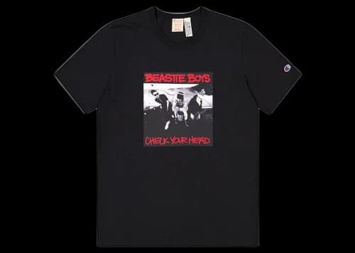 Champion x Beastie Boys x Eric Haze Check Your Head T-Shirt Black